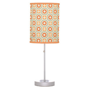 Vintage Geometric Circle Pattern Table Lamp