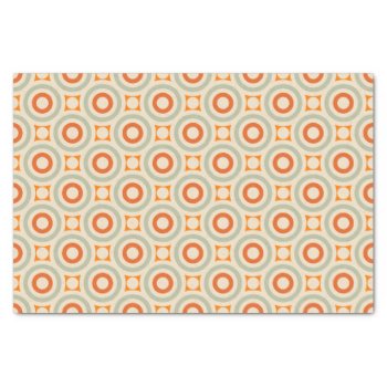 Vintage Geometric Circle Pattern Tissue Paper by trendzilla at Zazzle