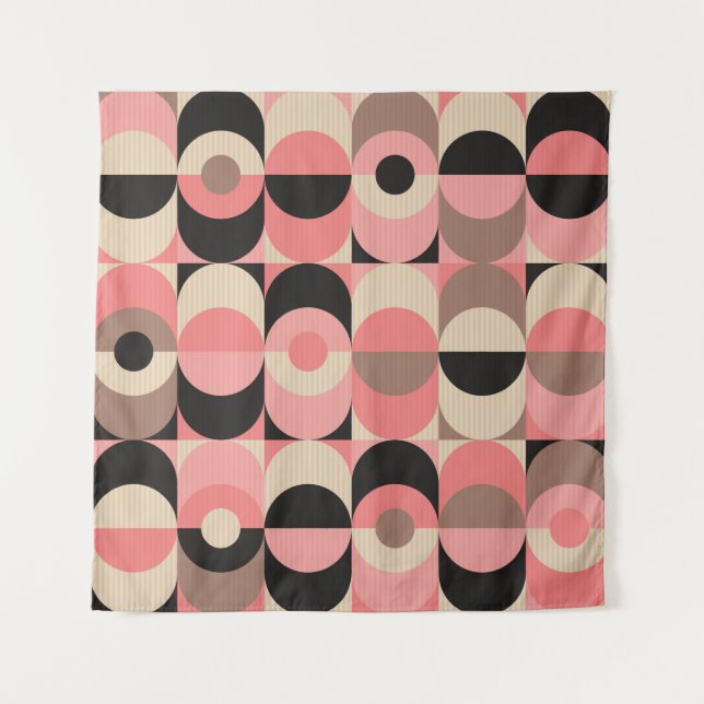 Vintage Geometric: Classic Seamless Pattern Tapestry (Front)
