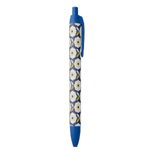 Vintage Geometric Flower Pattern Pen