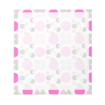 Vintage Geometric Light Pink and Olive Green