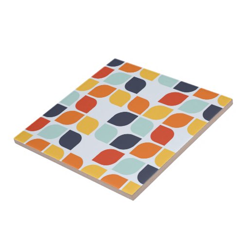 Vintage Geometric Pattern Ceramic Tile | Zazzle