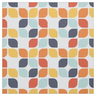 Vintage Geometric Pattern Fabric