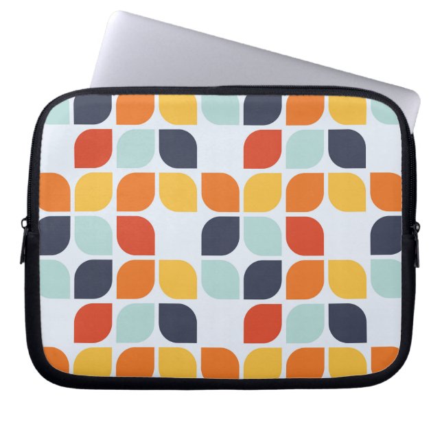 Vintage Geometric Pattern Laptop Sleeve (Front)