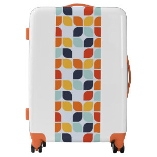 Vintage Geometric Pattern Luggage
