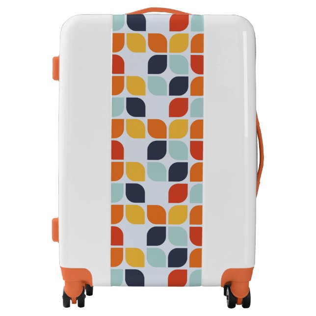Vintage Geometric Pattern Luggage (Front)