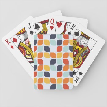Vintage Geometric Pattern Playing Cards by trendzilla at Zazzle