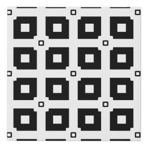 Vintage geometric pattern. Repeating elements styl Faux Canvas Print