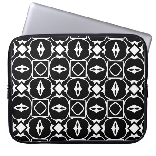 Vintage geometric pattern Repeating elements styl Laptop Sleeve