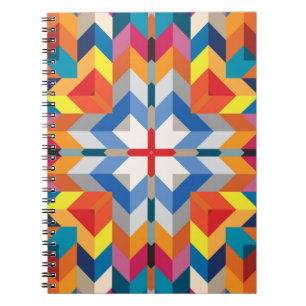 Vintage Geometric: Scandinavian Color Blocks Notebook