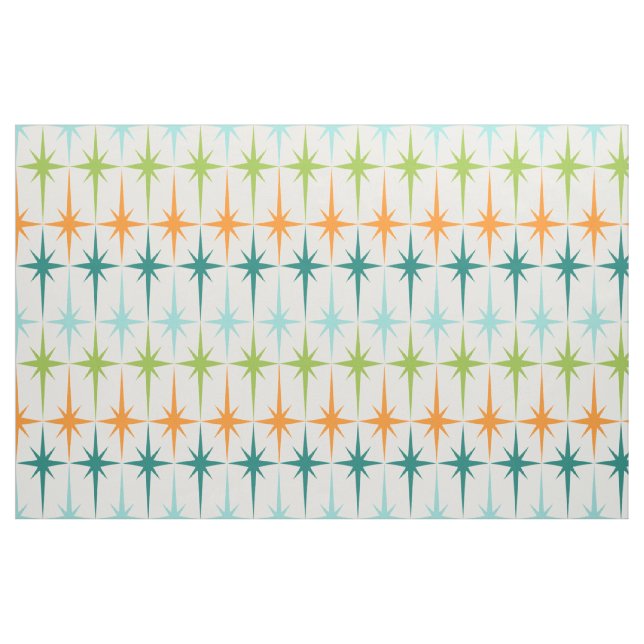 Vintage Geometric Starbursts Fabric (Fat Quarter)