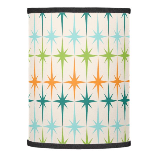 Vintage Geometric Starbursts Lamp Shade (Left)