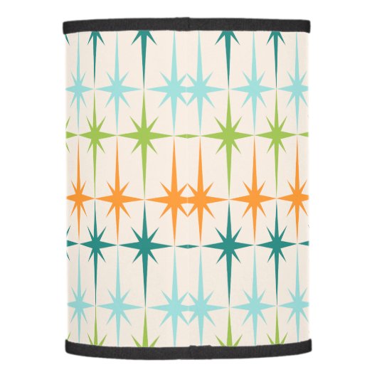 Vintage Geometric Starbursts Lamp Shade (Back)