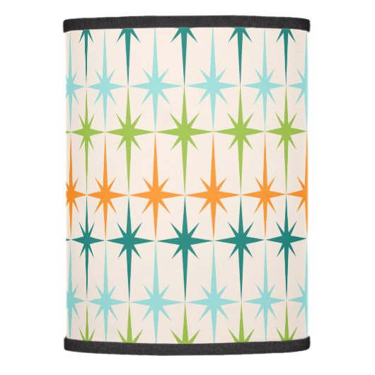 Vintage Geometric Starbursts Lamp Shade (Front)