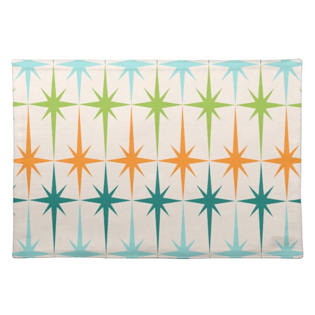 Vintage Geometric Starbursts Placemat (Front)
