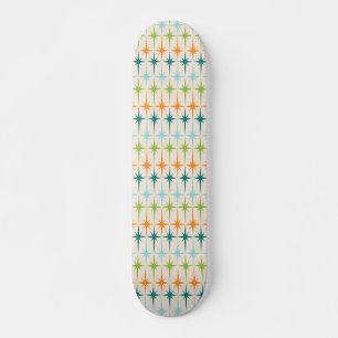 Vintage Geometric Starbursts Skateboard Deck
