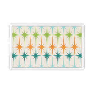 Vintage Geometric Starbursts Small Vanity Tray