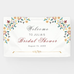 Vintage Geometry Intricate Classical Motif Wedding Banner