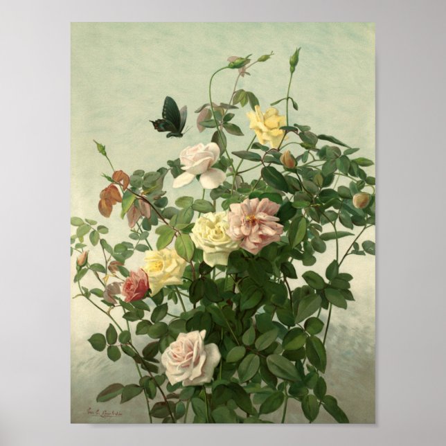 Vintage George Lambdin June Morning Poster (Front)