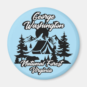 Vintage George Washington National Forest Virginia Magnet