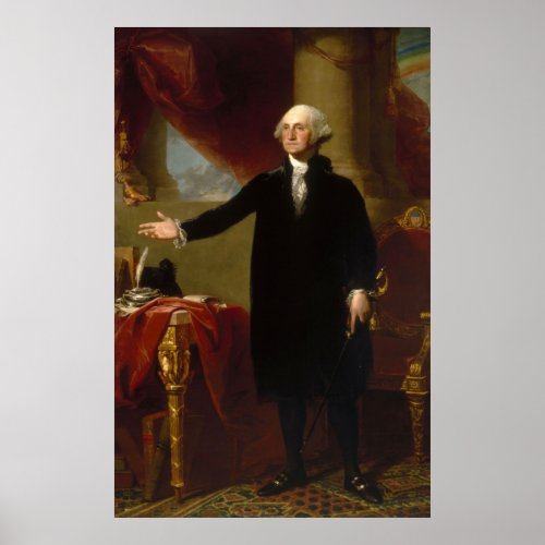 Vintage George Washington Portrait Painting 2 Poster