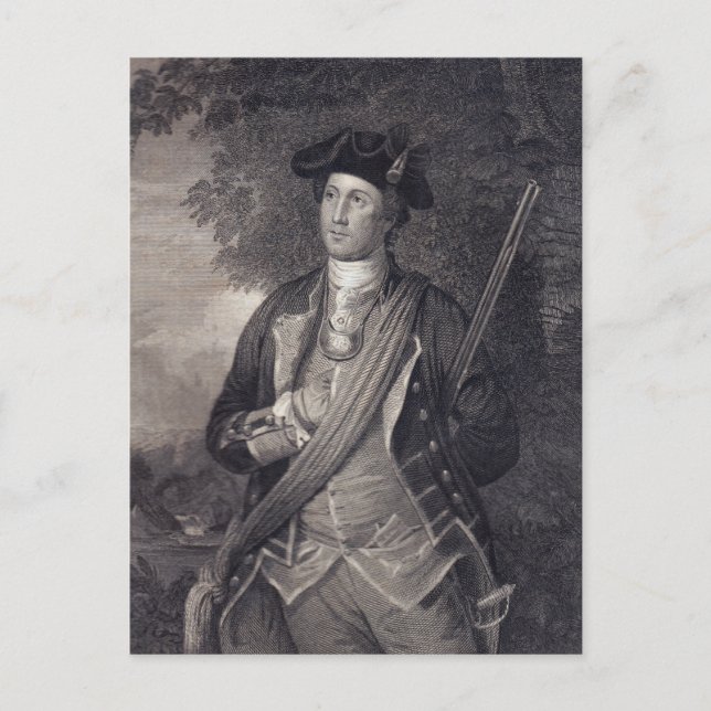 Vintage George Washington Portrait Postcard (Front)