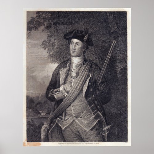 Vintage George Washington Portrait Poster