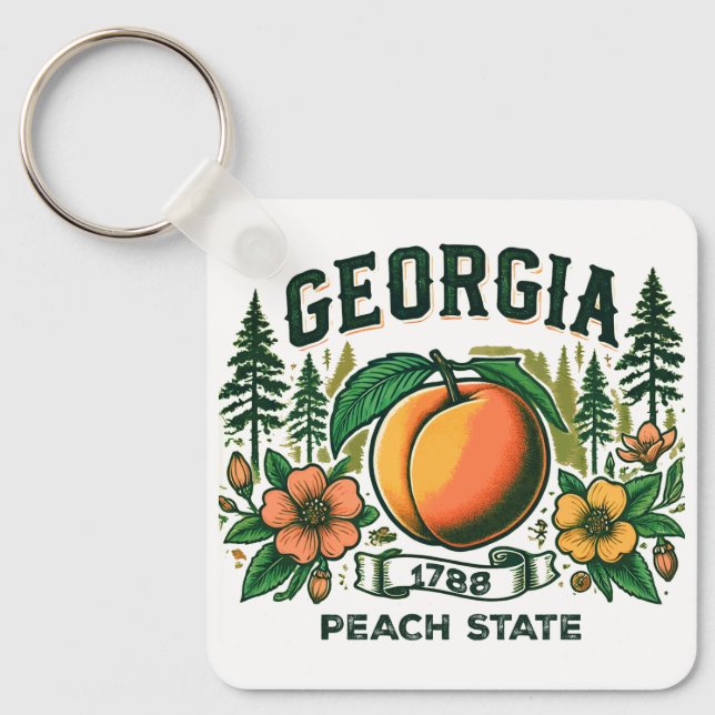 Vintage Georgia Keychain (Front)