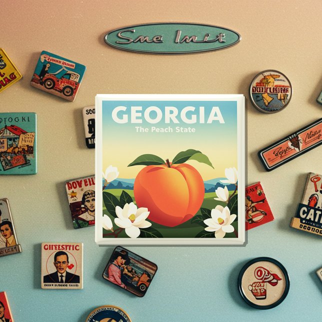 Vintage Georgia Magnet (Creator Uploaded)