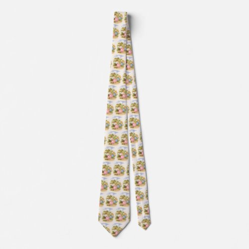 Vintage Georgie Porgie Mother Goose Nursery Rhymes Neck Tie