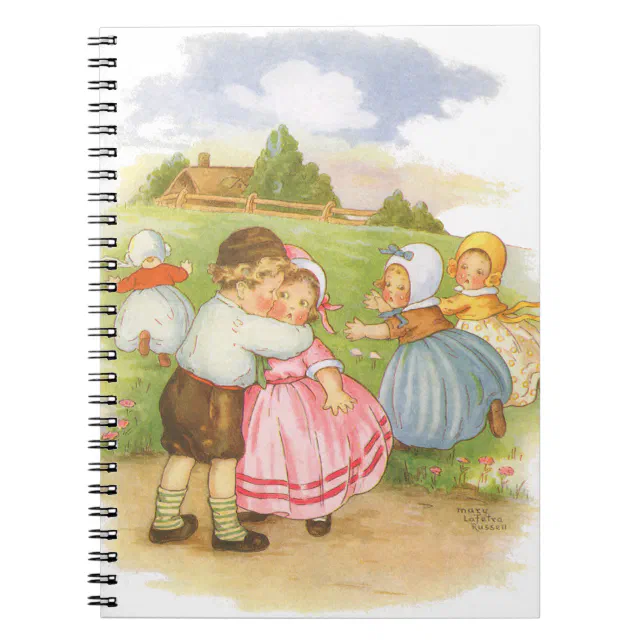 Vintage Georgie Porgie Mother Goose Nursery Rhymes Notebook (Front)