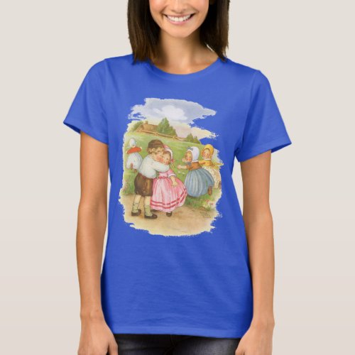 Vintage Georgie Porgie Mother Goose Nursery Rhymes T_Shirt