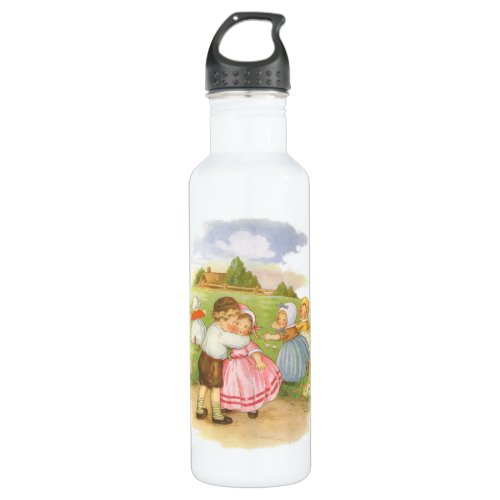 Vintage Georgie Porgie Mother Goose Nursery Rhymes Water Bottle