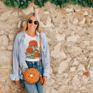 Vintage Geranium Trio - bold floral T-Shirt
