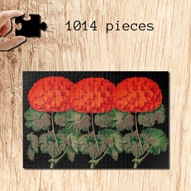 Vintage Geraniums - bold floral  Jigsaw Puzzle (Creator Uploaded)