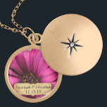 Vintage Gerber Daisy Anniversary Necklace<br><div class="desc">Keepsake Necklaces Choose either Silver Plated Gold Finish or Sterling Silver Unique Personalized Custom !st Christmas Gift Wedding Keepsake Wedding Party Necklaces - to change background color - click customize - click edit - choose last tool in drop down menu and choose from one of the colors shown or enter...</div>