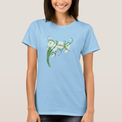 Vintage Gerber Daisy Flowers from a Spring Garden T_Shirt