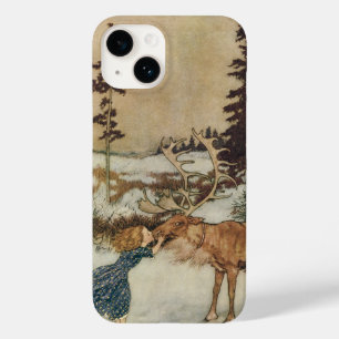Vintage Gerda and the Reindeer by Edmund Dulac Case-Mate iPhone 14 Case