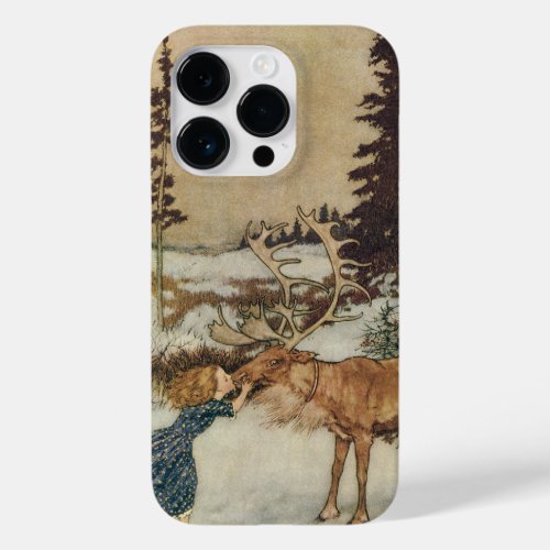 Vintage Gerda and the Reindeer by Edmund Dulac Case_Mate iPhone 14 Pro Case