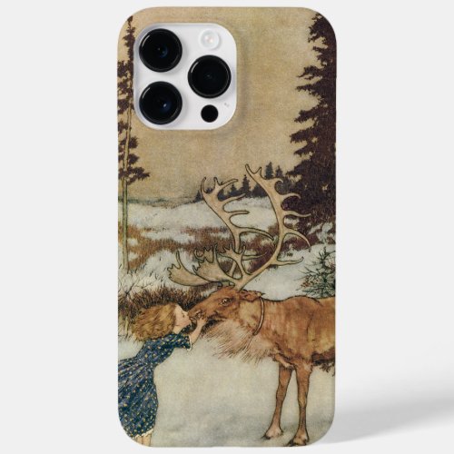 Vintage Gerda and the Reindeer by Edmund Dulac Case_Mate iPhone 14 Pro Max Case