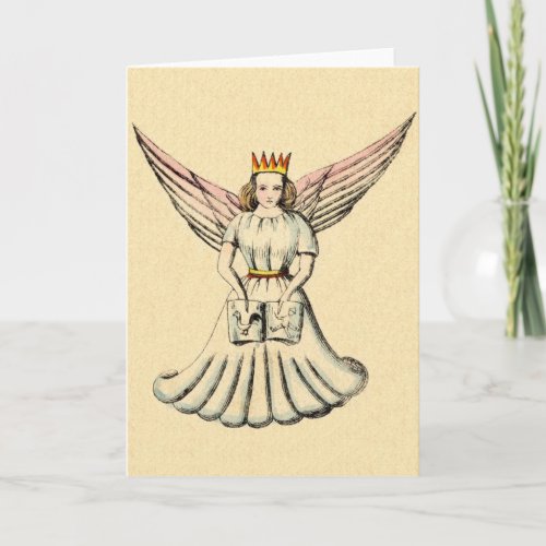 Vintage German Angel Christkind Christmas Card