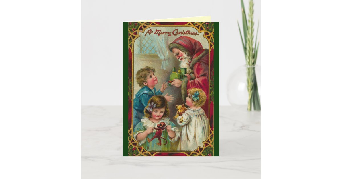 Vintage German Christmas Card | Zazzle.com