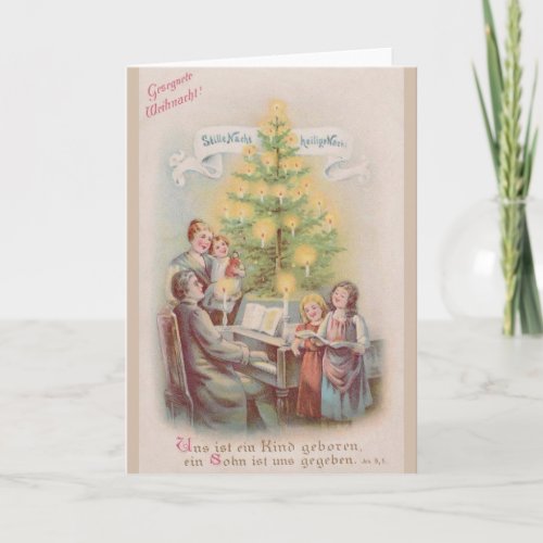 Vintage German Christmas Greeting Card