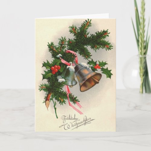 Vintage German Christmas Greeting Card