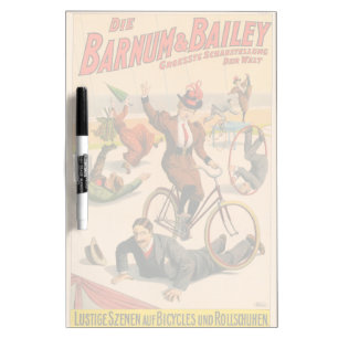 Vintage German Circus Poster Of Performers, 1900. Dry Erase Board