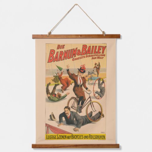 Vintage German Circus Poster Of Performers 1900 Hanging Tapestry