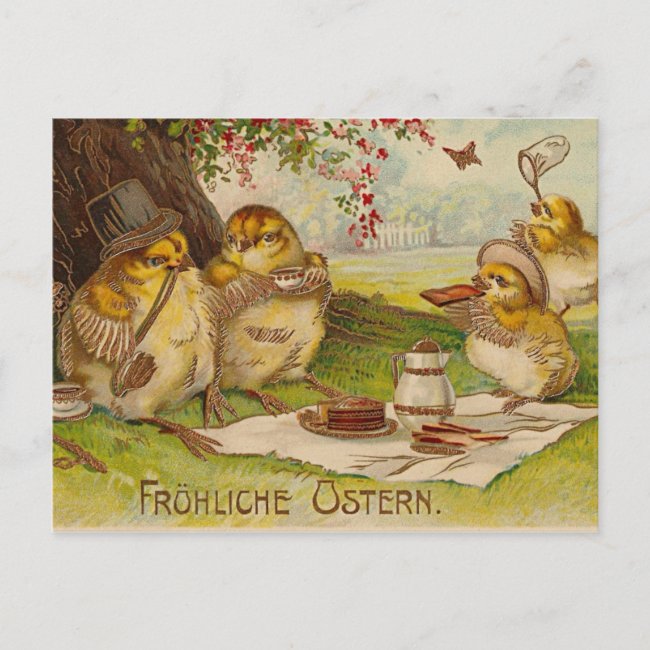 Vintage German Easter Card