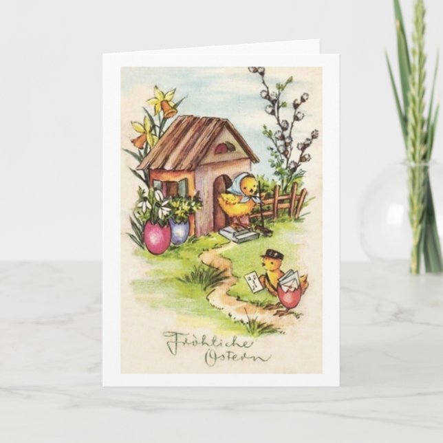 Vintage German Easter Card (Front)