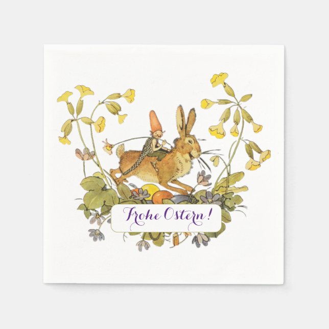 Vintage German Easter   Napkins (Front)