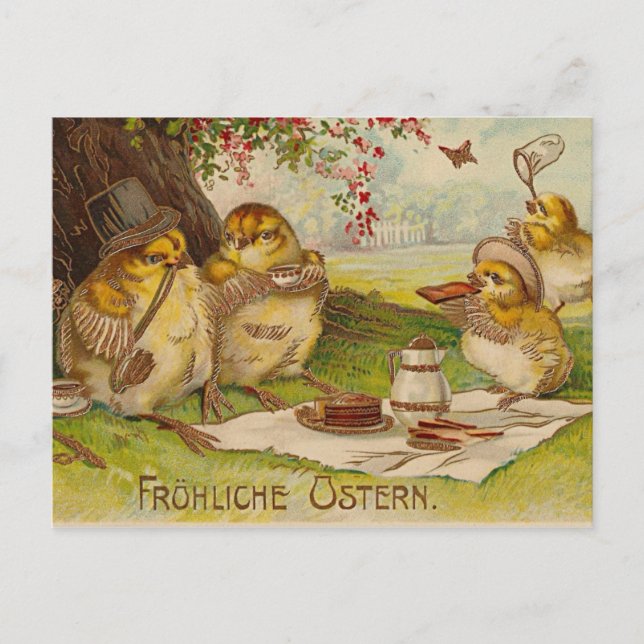 Vintage German Easter PostCard (Front)